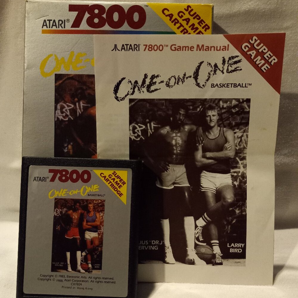 ONE-ON-ONE BASKETBALL CIB - ATARI 7800 UN-Tested - Picture 6 of 6